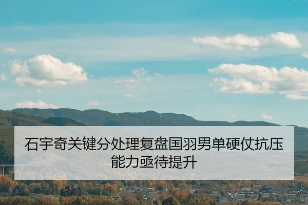 石宇奇关键分处理复盘国羽男单硬仗抗压能力亟待提升